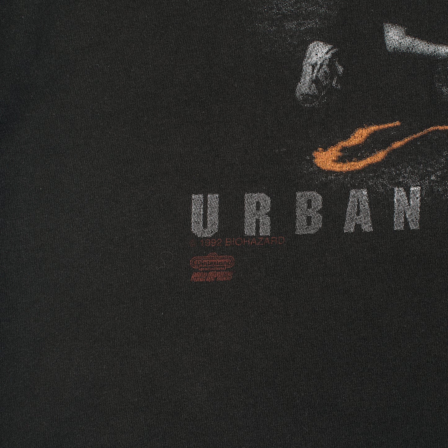 Vintage 1993 Biohazard Urban Chaos T-Shirt