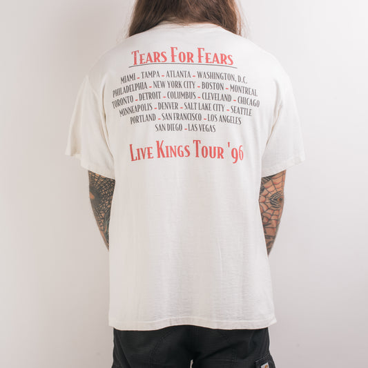 Vintage 1996 Tears For Fears Live Kings Tour T-Shirt