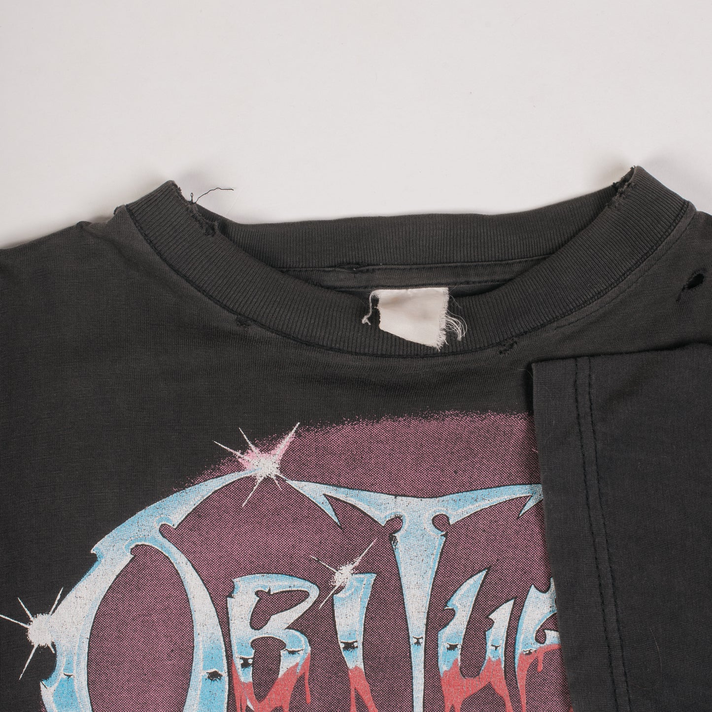 Vintage 1990 Obituary Slowly We Rot T-Shirt