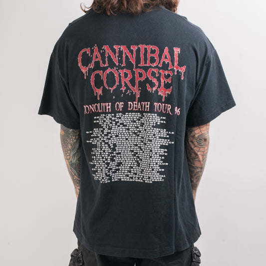 Vintage 1996 Cannibal Corpse Monolith Of Death Tour T-Shirt