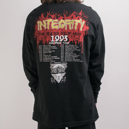 Vintage 1993 Integrity The Bucks Stop Here Tour Longsleeve