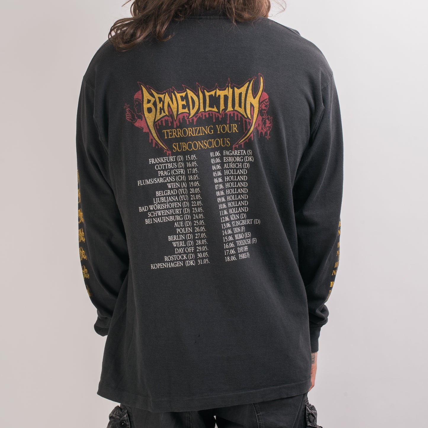 Vintage 90’s Benediction Terrorizing Your Subconscious Tour Longsleeve