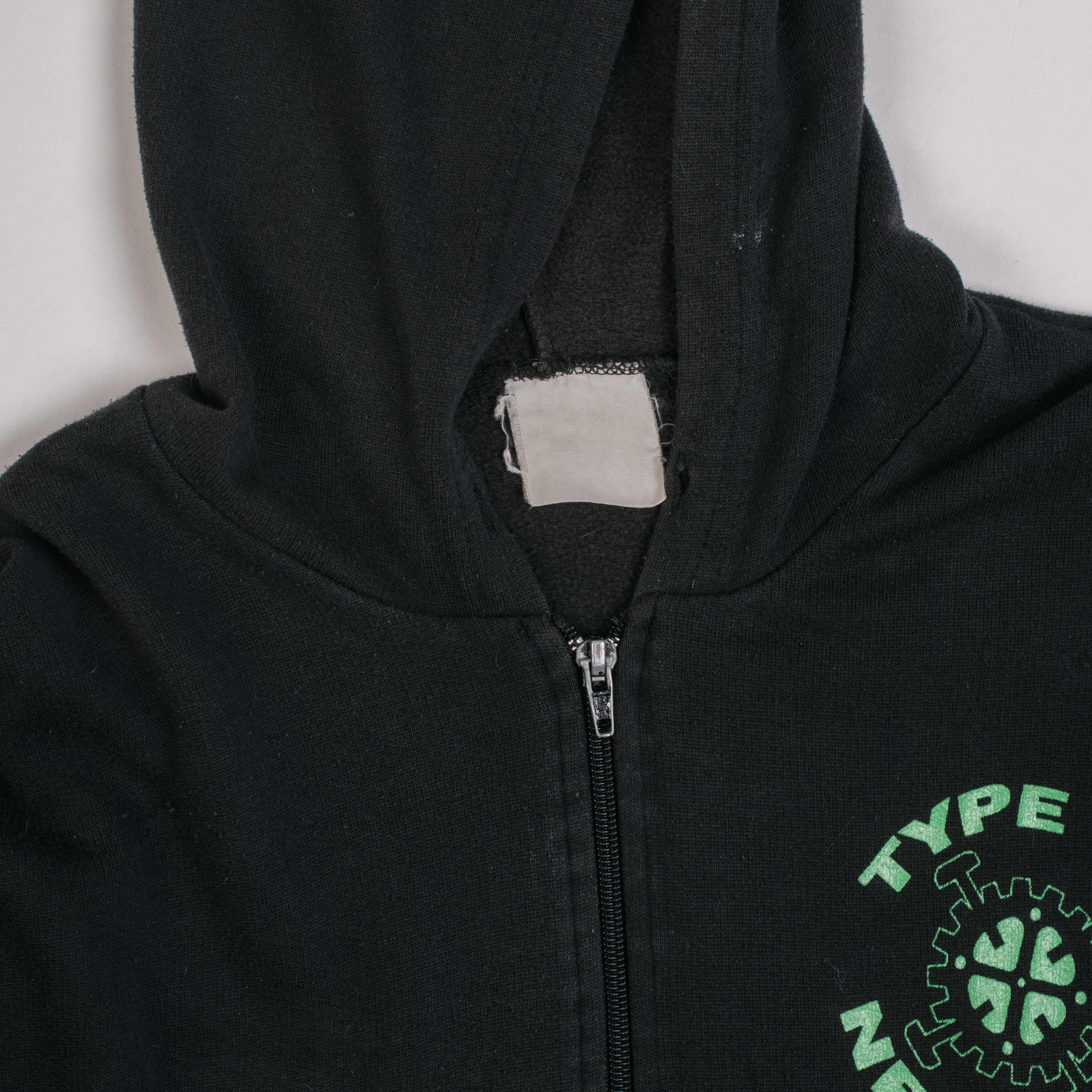 Type o outlet negative zip hoodie