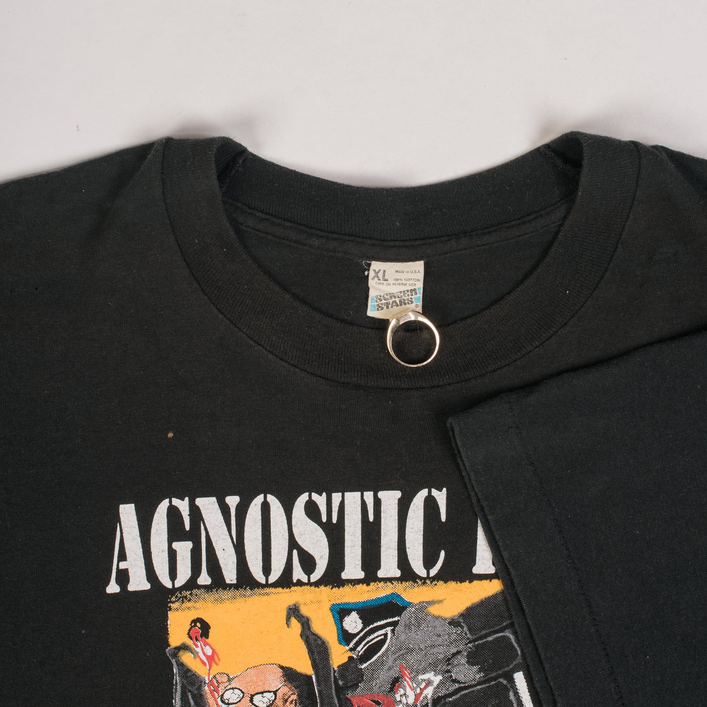 Vintage 1990 Agnostic Front Blind Justice Tour T-Shirt