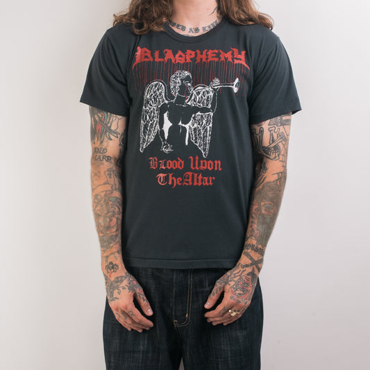 Vintage 80’s Blasphemy Blood Upon The Altar T-Shirt