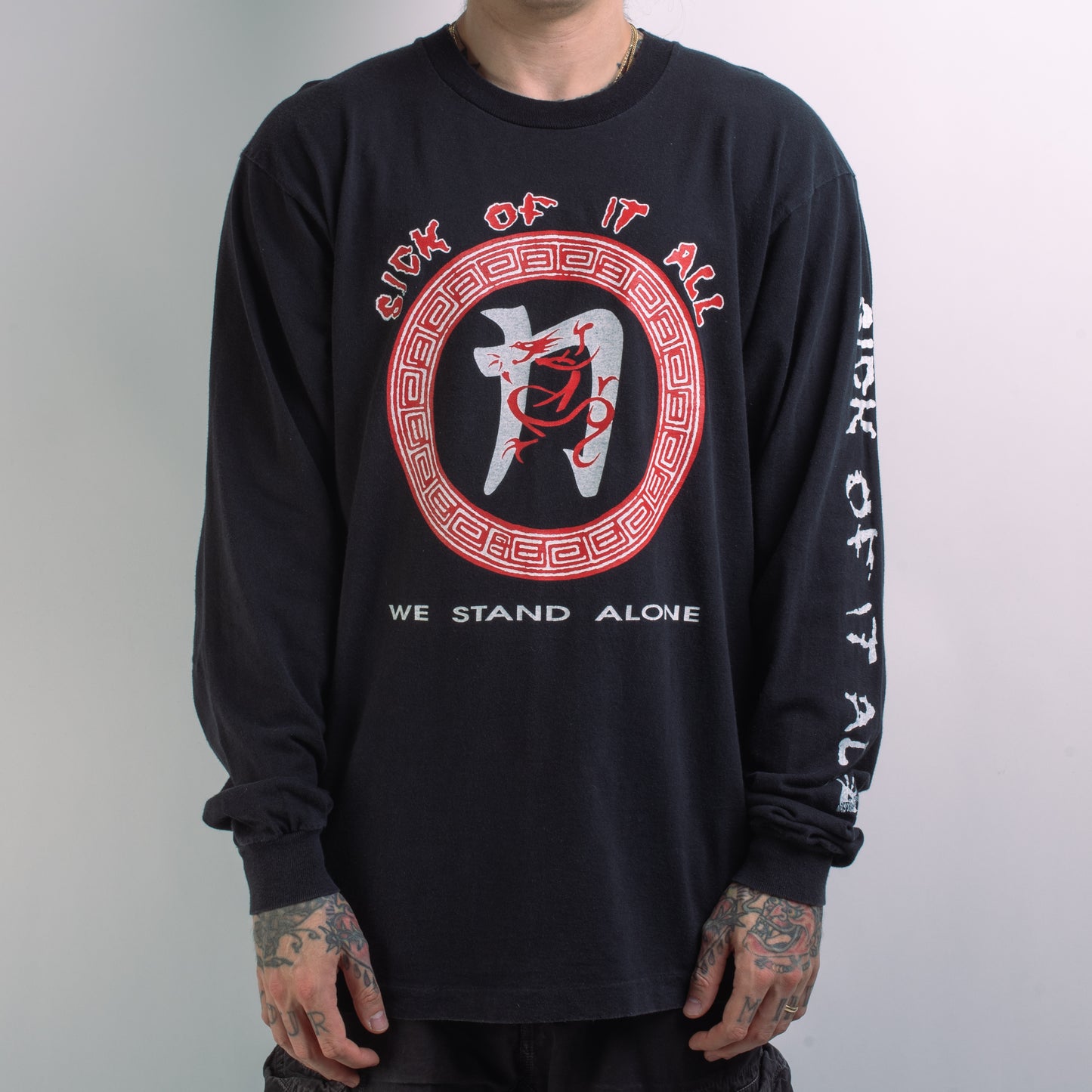 Vintage 1992 Sick Of It All We Stand Alone Tour Longsleeve