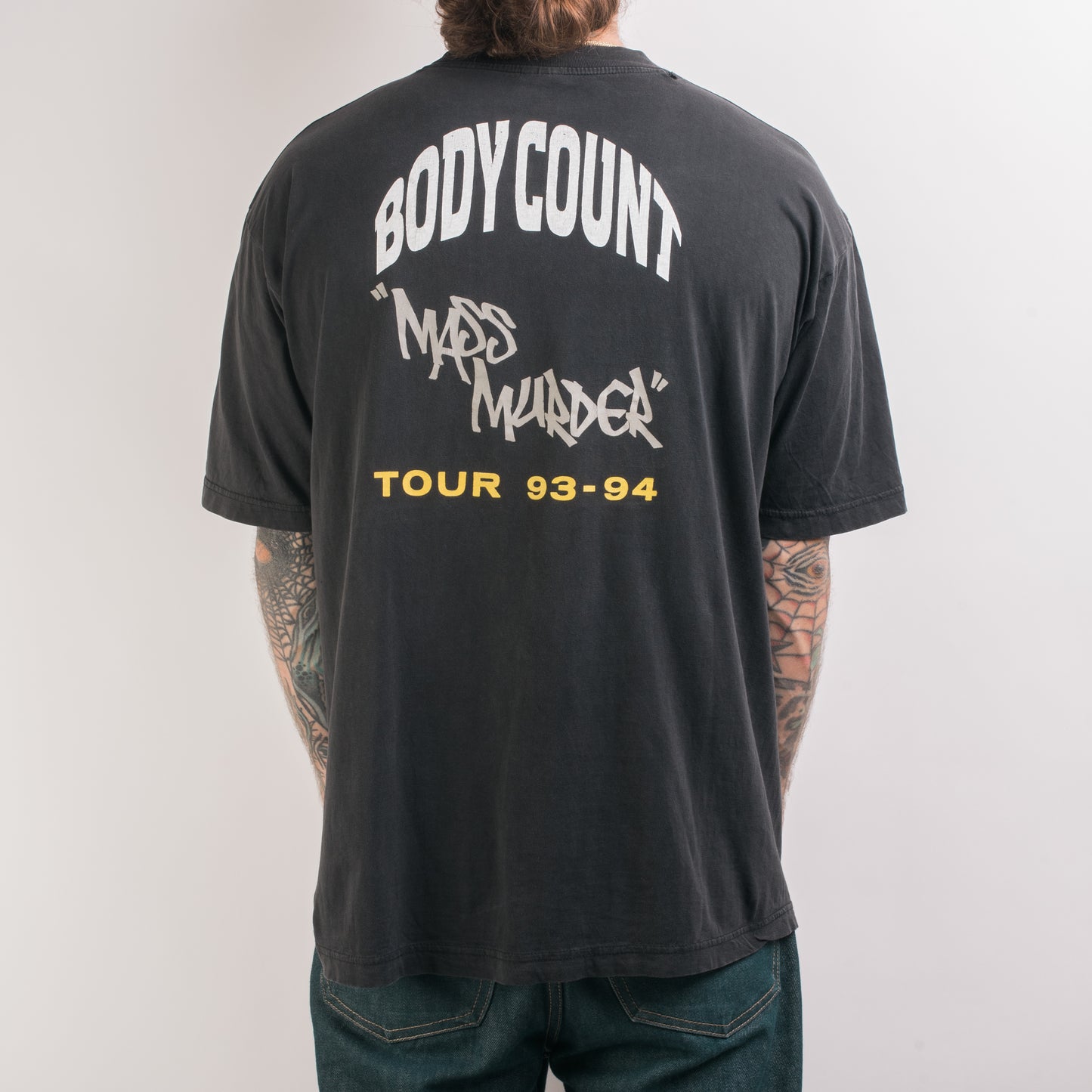 Vintage 1992 Body Count Mass Murder Tour T-Shirt