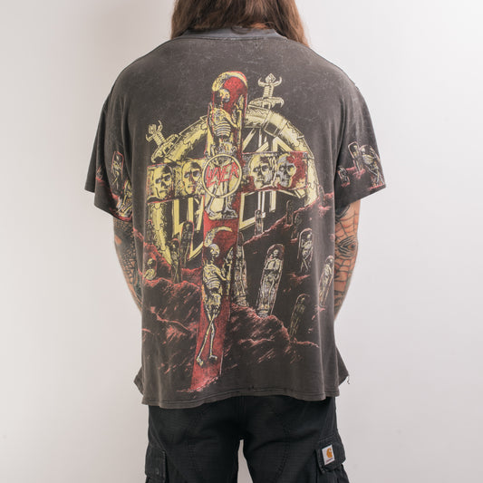 Vintage 1991 Slayer Seasons In The Abyss All Over Print T-Shirt