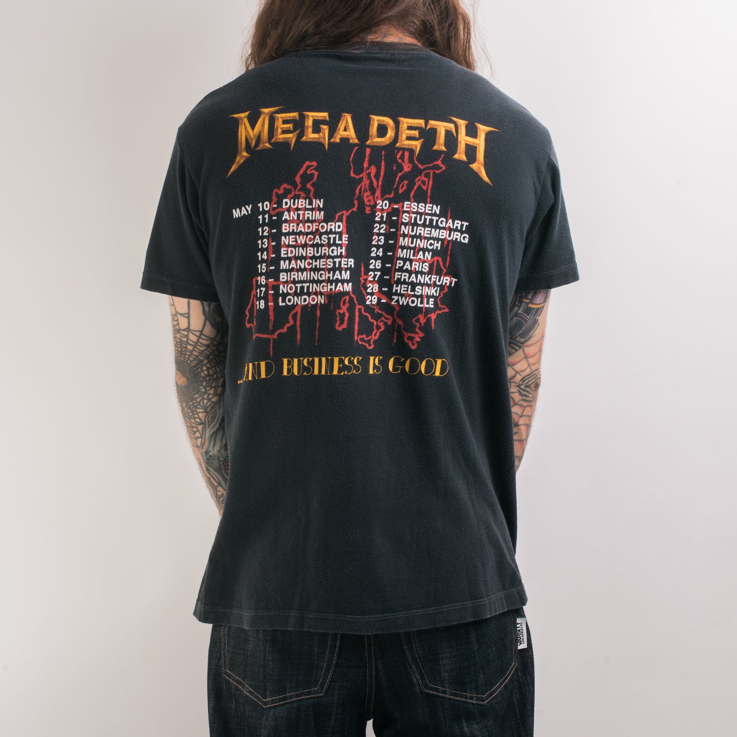 Vintage 1987 Megadeth Peace Sells Tour T-Shirt