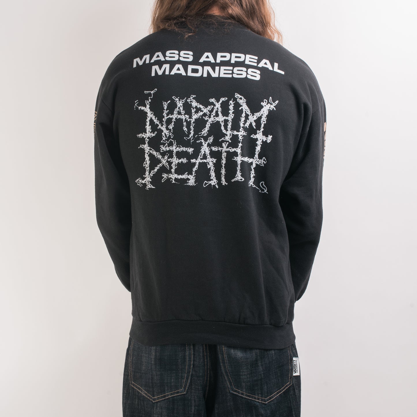 Vintage 1991 Napalm Death Mass Appeal Madness Sweatshirt