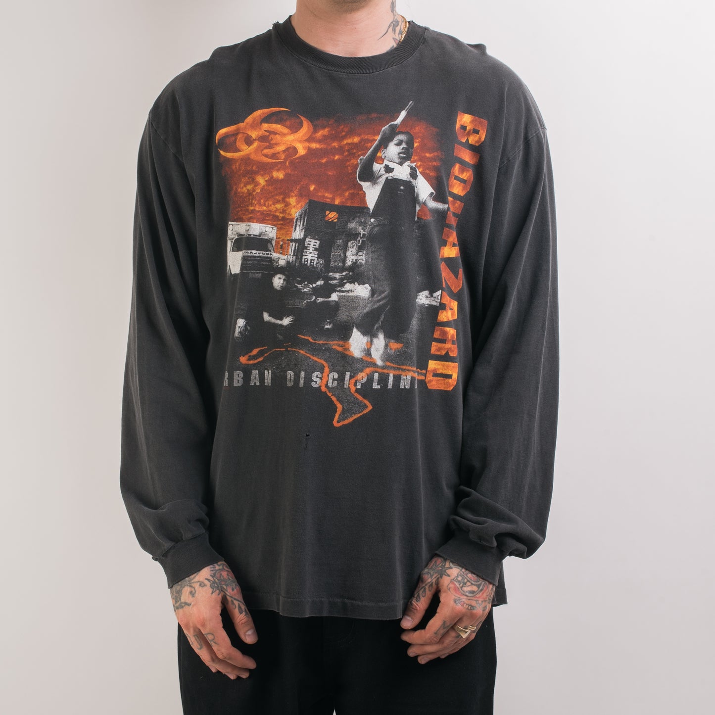 Vintage 1994 Biohazard Urban Chaos Longsleeve