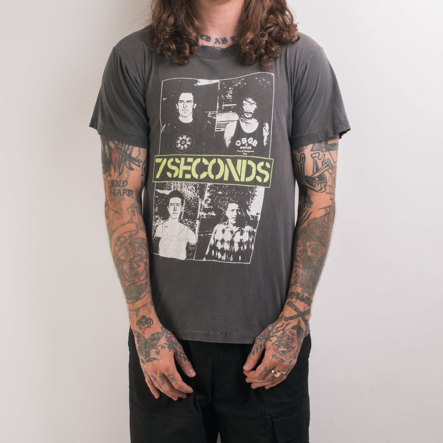 Vintage 1990 7 Seconds Tour T-Shirt