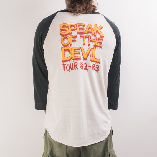 Vintage 1982 Ozzy Osbourne Speak No Evil Tour Raglan