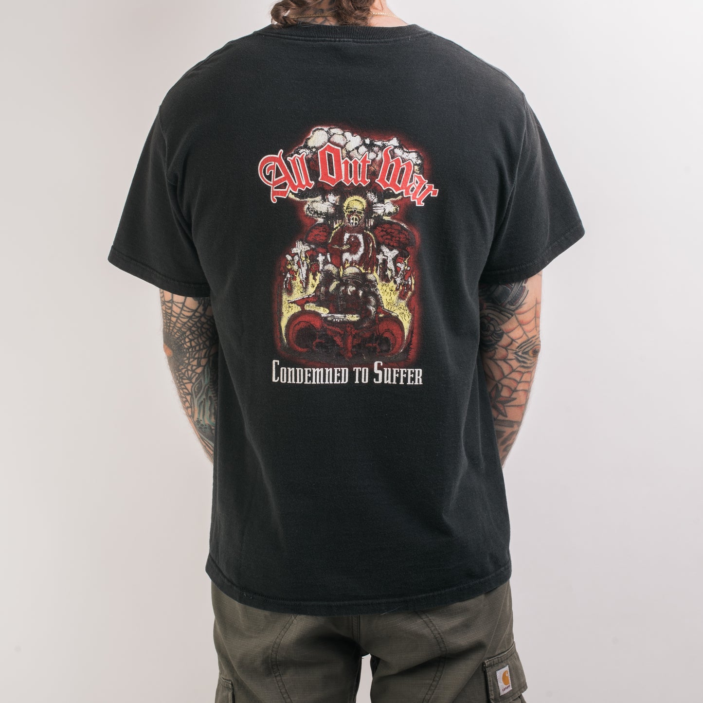 Vintage All Out War Condemned To Suffer T-Shirt