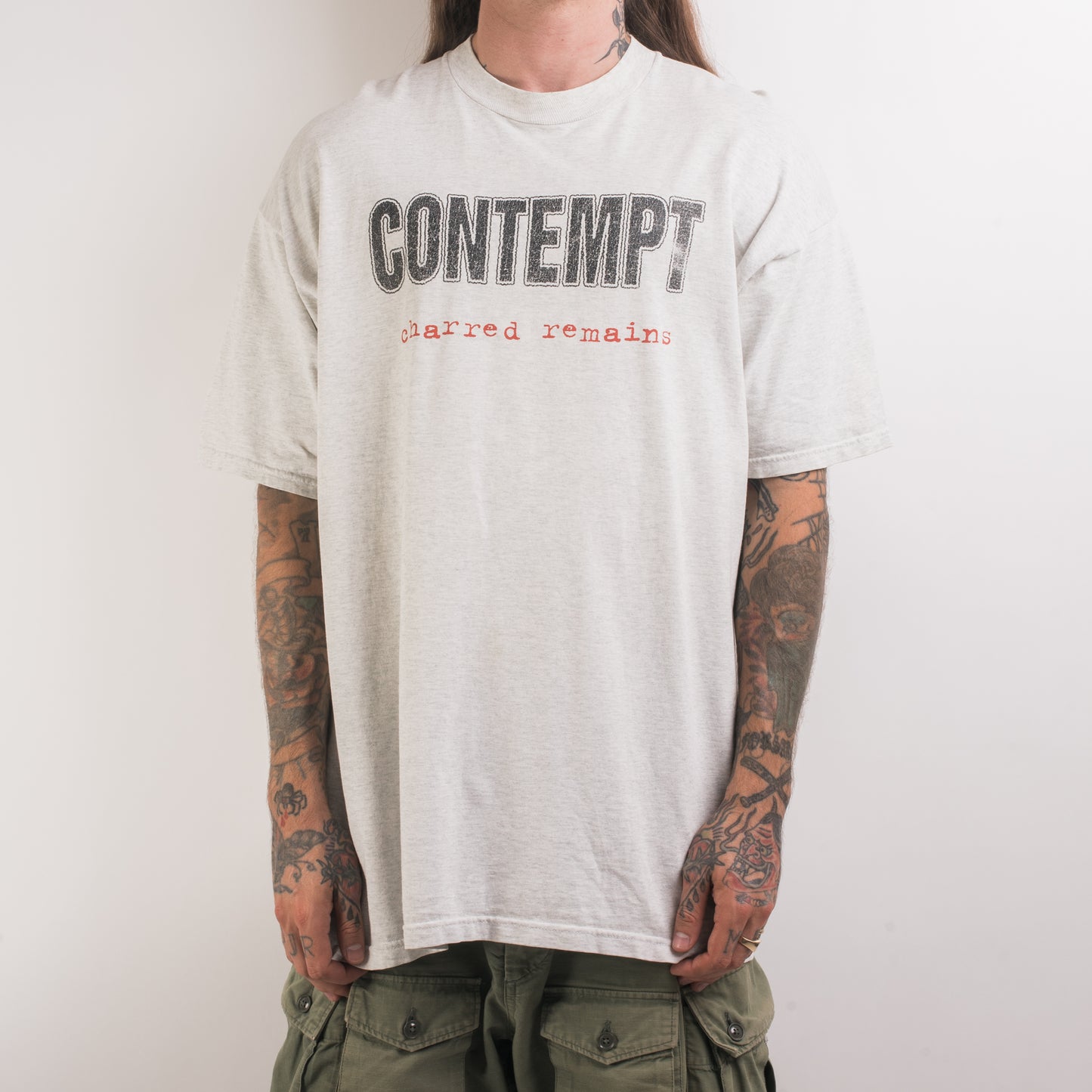 Vintage 90’s Contempt Charred Remains T-Shirt