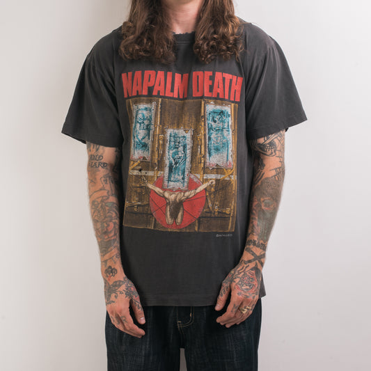 Vintage 90’s Napalm Death Death By Manipulation T-Shirt