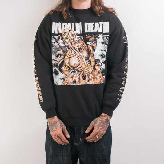 Vintage 1991 Napalm Death Mass Appeal Madness Sweatshirt