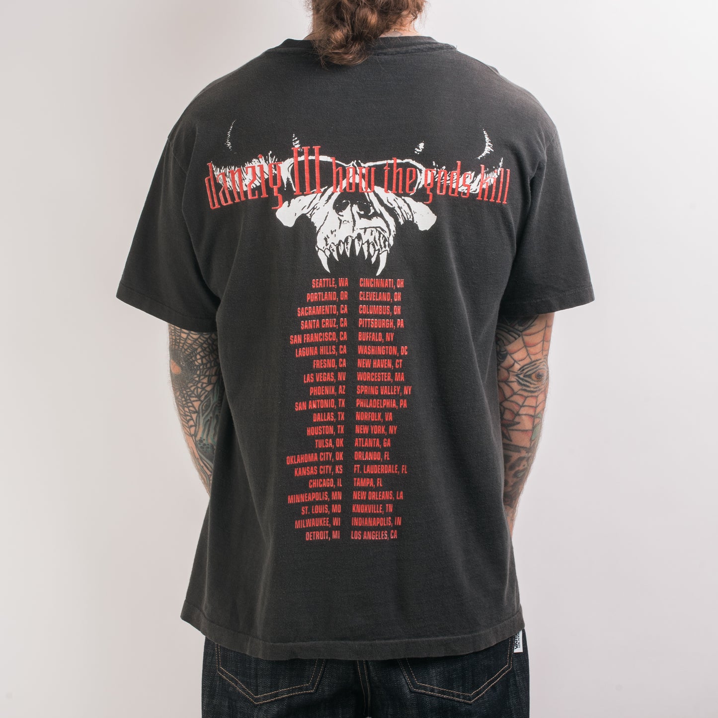 Vintage 1992 Danzig How The Gods Kill Tour T-Shirt