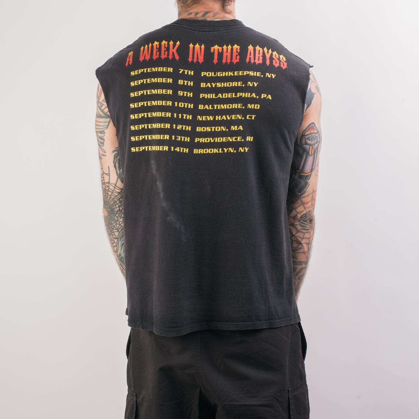 Vintage 1990 Slayer Seasons In The Abyss Tour T-Shirt