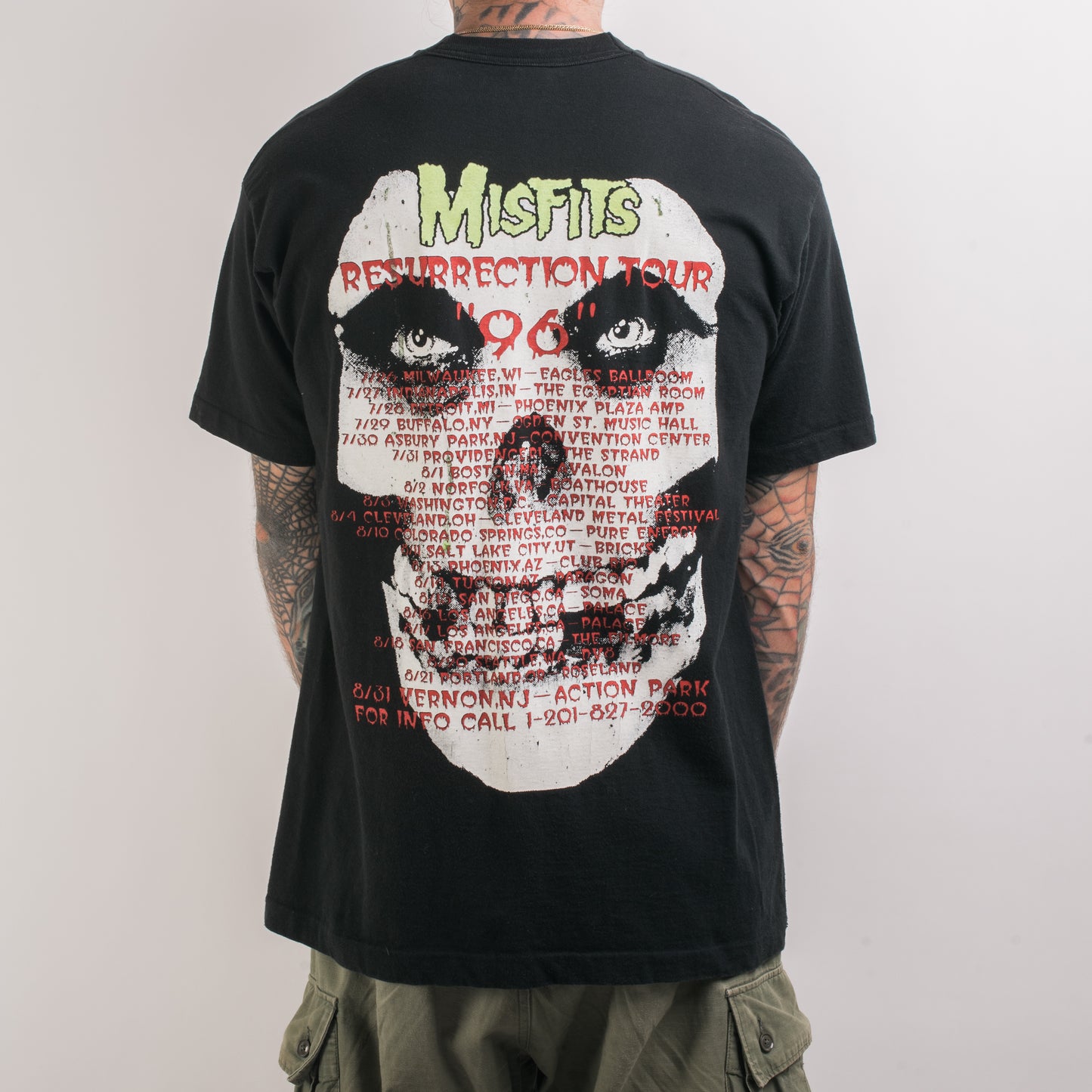 Vintage 1996 Misfits Resurrection Tour T-Shirt