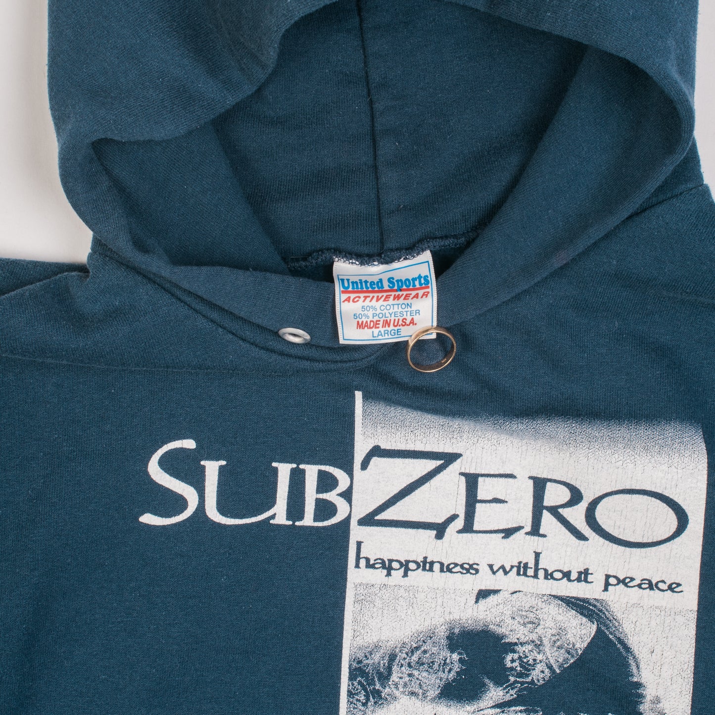 Vintage 90’s SubZero Happiness Without Peace Hoodie