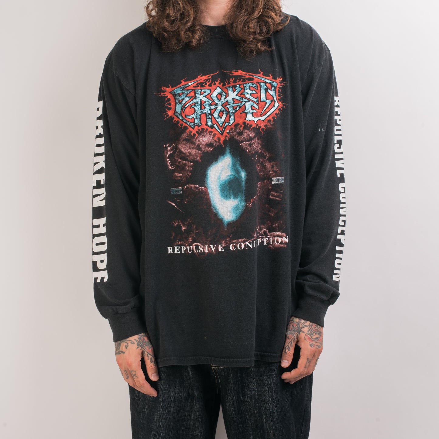 Vintage 1995 Broken Hope Repulsive Conception Tour Longsleeve