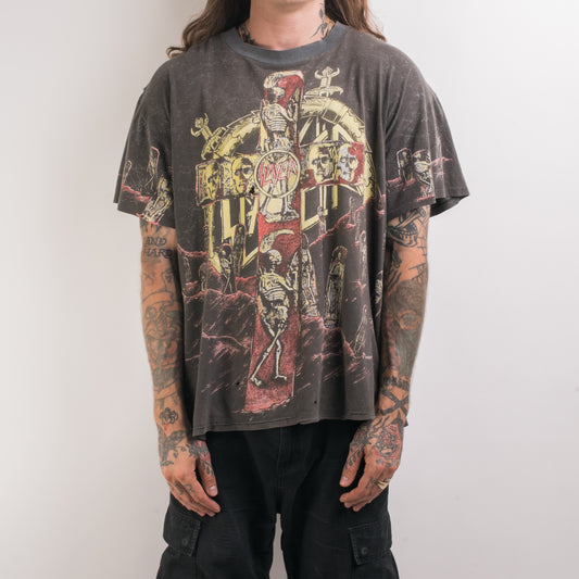 Vintage 1991 Slayer Seasons In The Abyss All Over Print T-Shirt