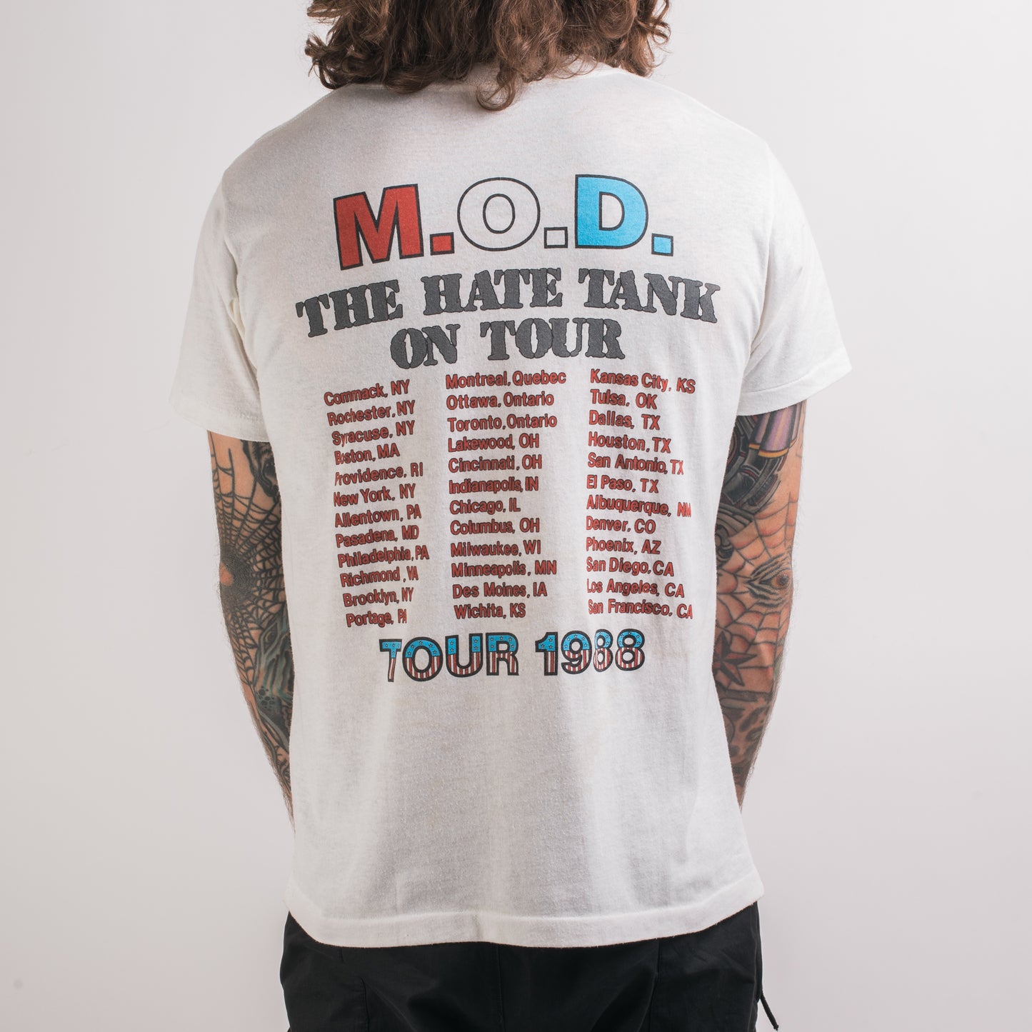 Vintage 1988 MOD The Hate Tank Tour T-Shirt