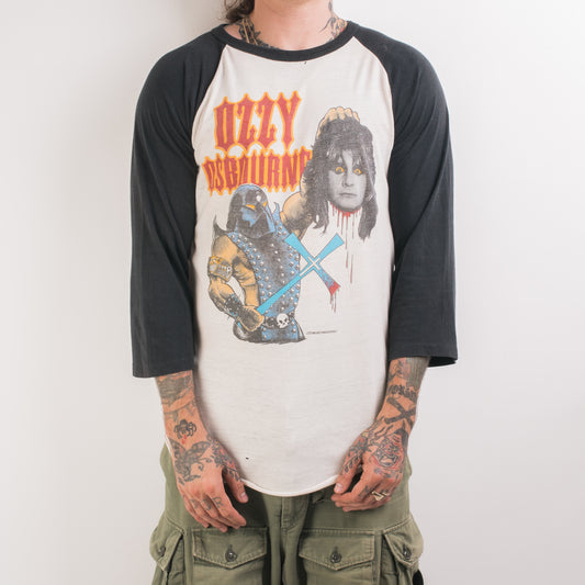 Vintage 1982 Ozzy Osbourne Speak No Evil Tour Raglan