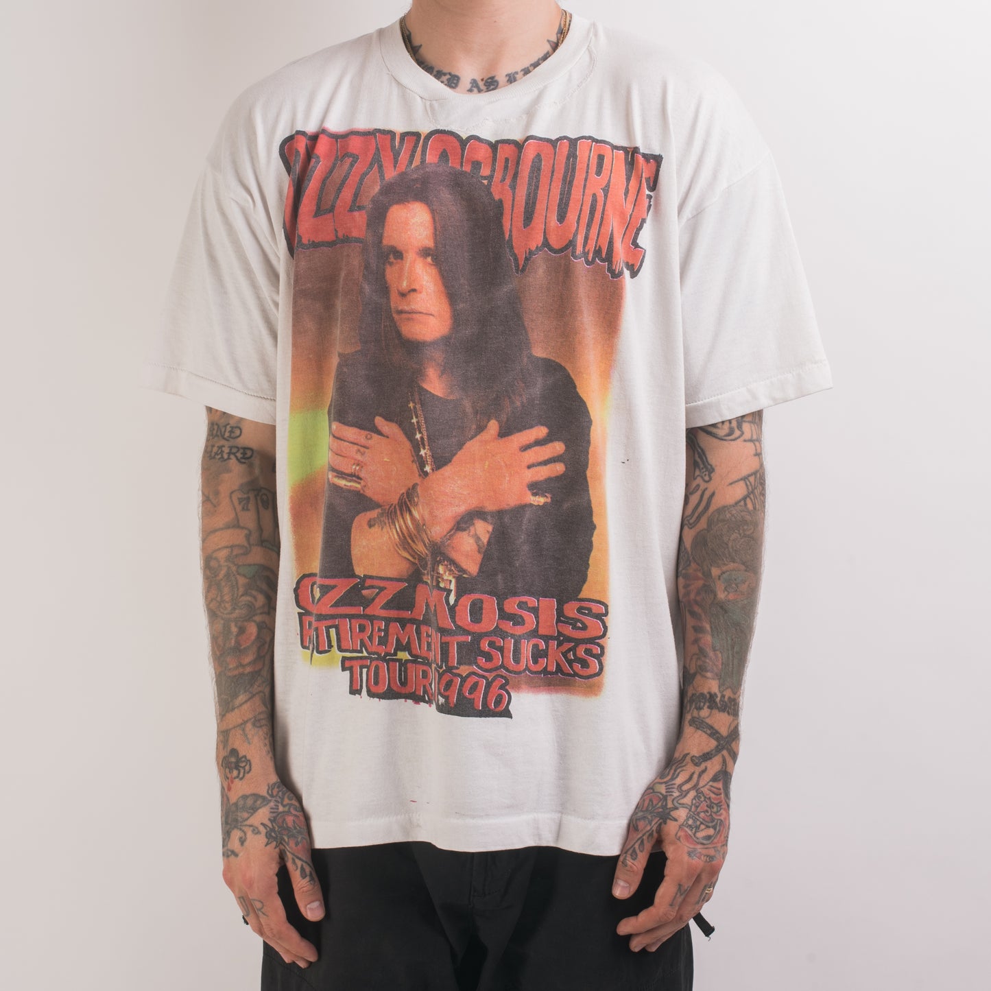 Vintage 1996 Ozzy Osbourne Retirement Sucks Tour T-Shirt