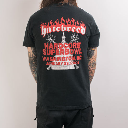 Vintage 2000 Hatebreed Hardcore Superbowl T-Shirt