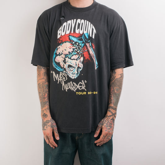 Vintage 1992 Body Count Mass Murder Tour T-Shirt