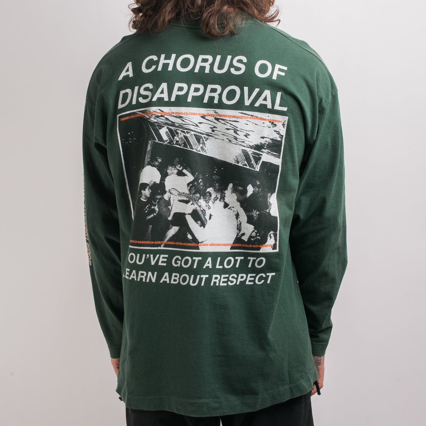 Vintage 90’s A Chorus Of Disapproval Euro Tour Longsleeve