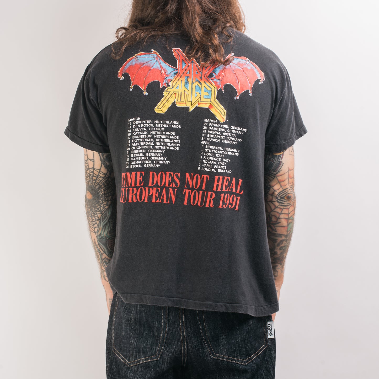 Vintage 1991 Dark Angel Time Does Not Heal Tour T-Shirt