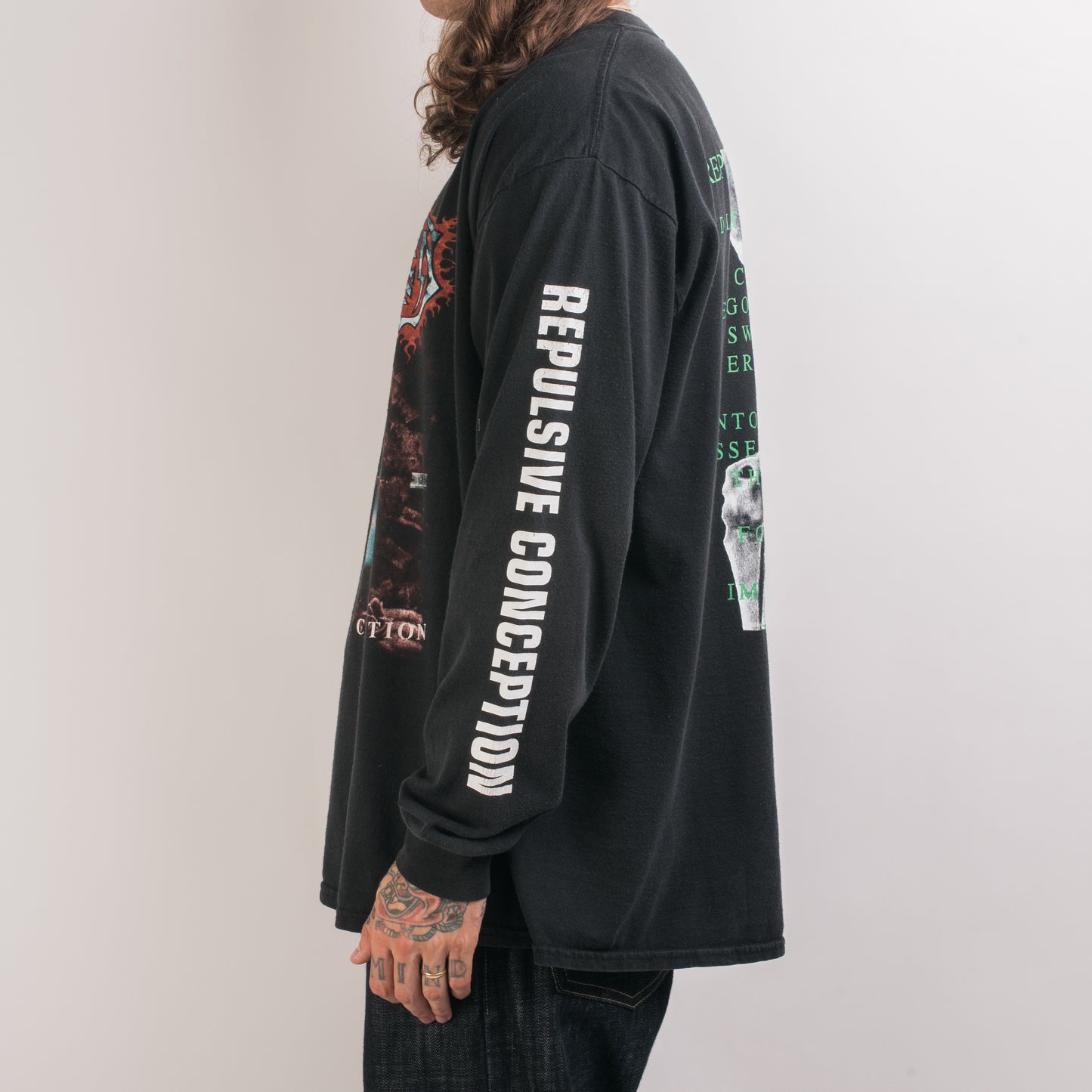 Vintage 1995 Broken Hope Repulsive Conception Tour Longsleeve