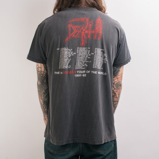 Vintage 1991 Death The InHuman Tour T-Shirt