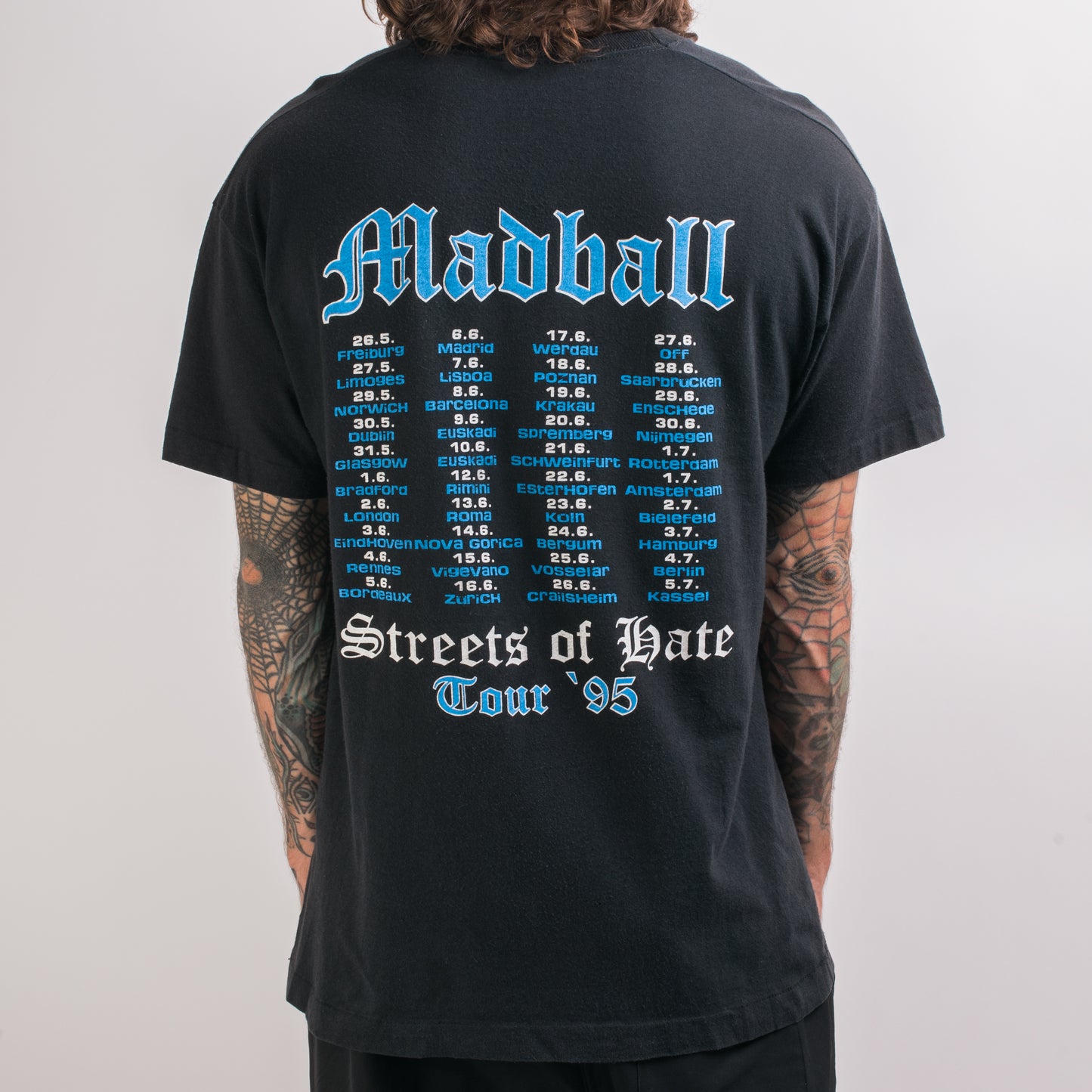 Vintage 1995 Madball Streets Of Hate T-Shirt