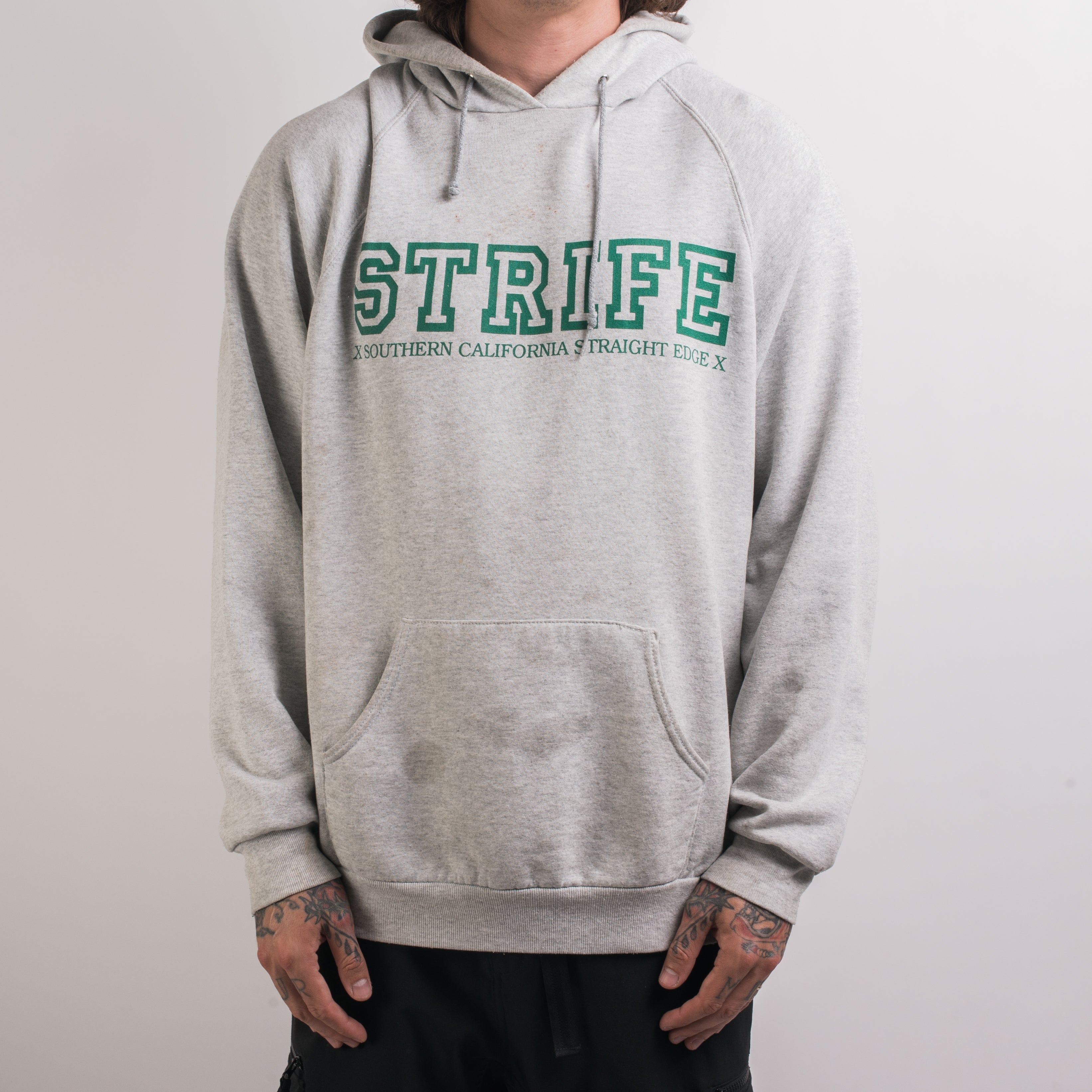 Vintage 90's Strife Arms of the Few Hoodie – Mills Vintage USA