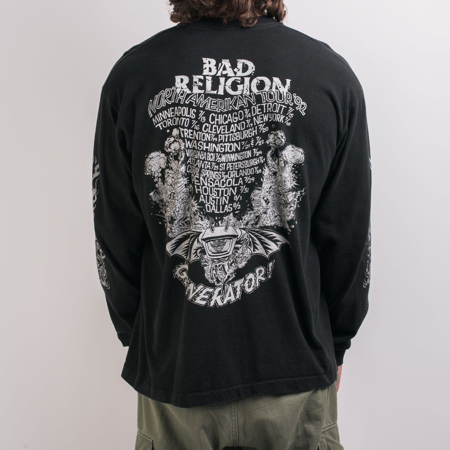 Vintage 1992 Bad Religion Generator Tour Longsleeve