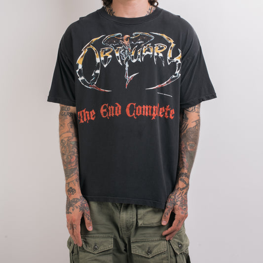 Vintage 1992 Obituary The End Complete Tour T-Shirt