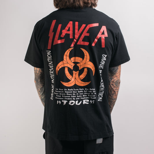 Vintage 1995 Slayer/Biohazard Devine Intervention Tour T-Shirt