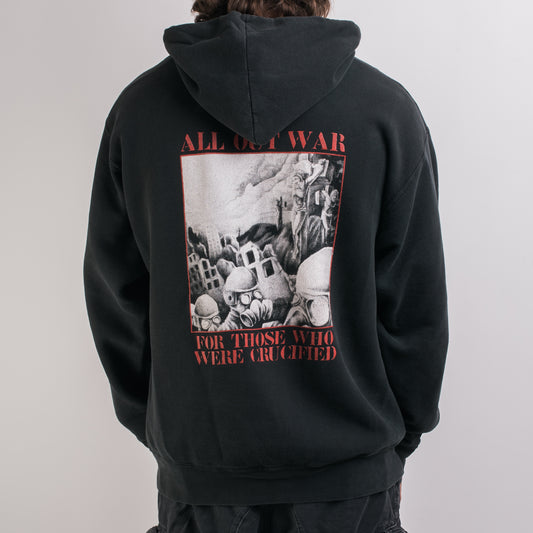 Vintage 90’s All Out War For Those Who Were Crucified Hoodie