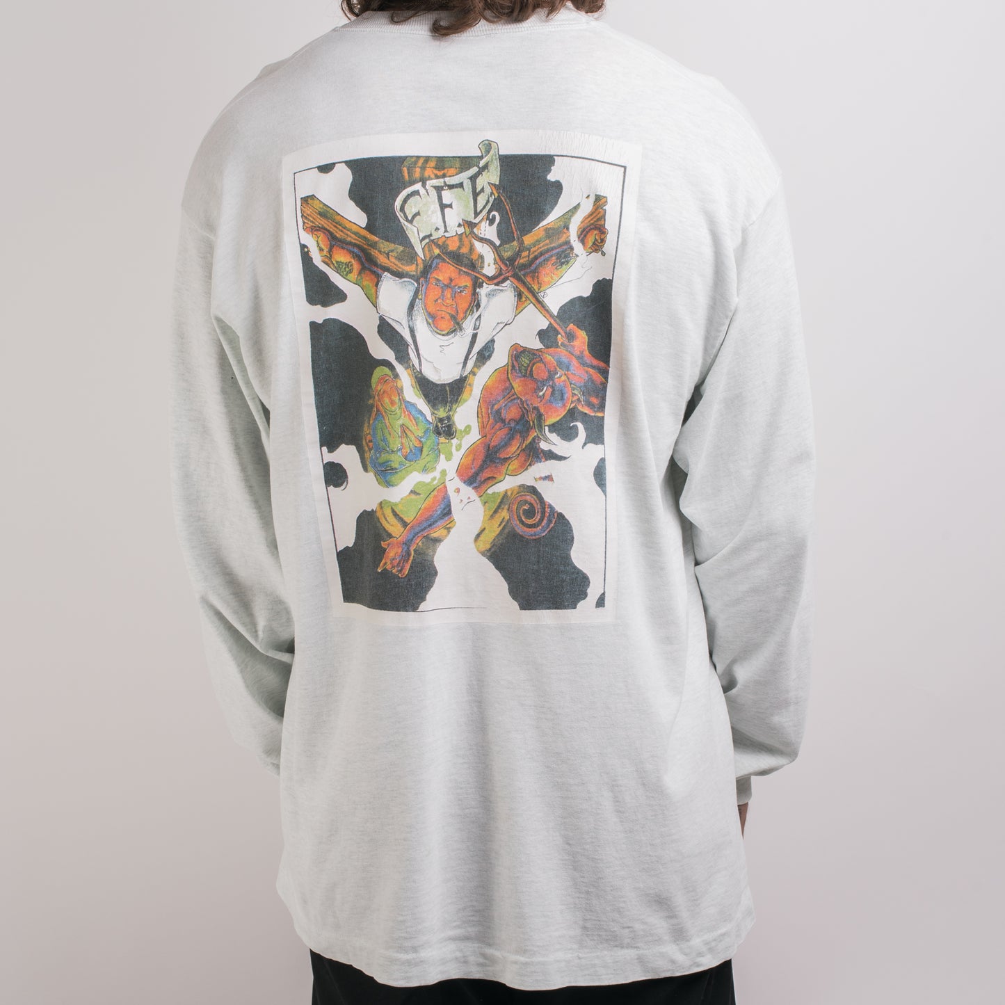 Vintage 90’s Sheer Terror We All Have Our Crosses To Bear Longsleeve