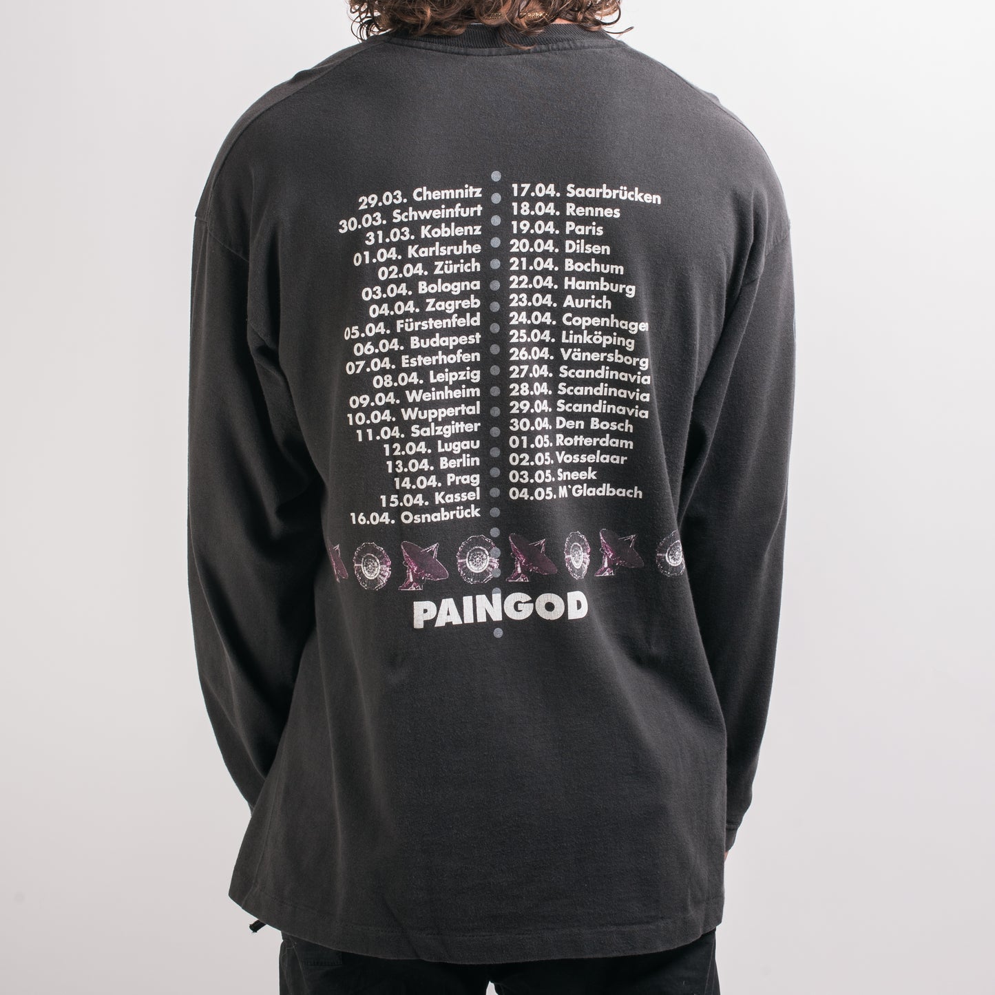 Vintage 1997 Paingod European Tour Longsleeve