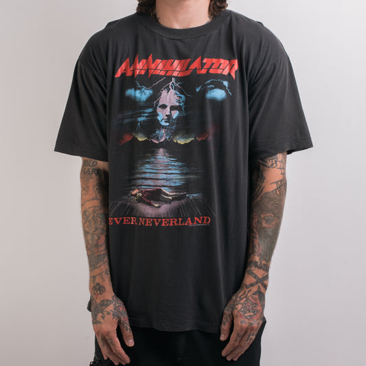 Vintage 1990 Annihilator Never, Neverland T-Shirt