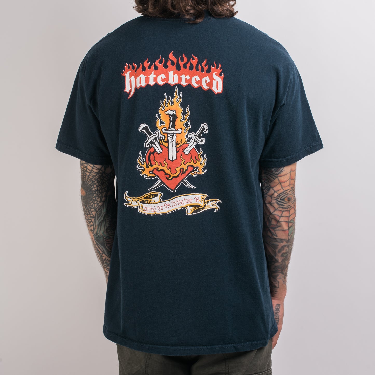 Vintage 1998 Hatebreed Burial For The Living Tour T-Shirt