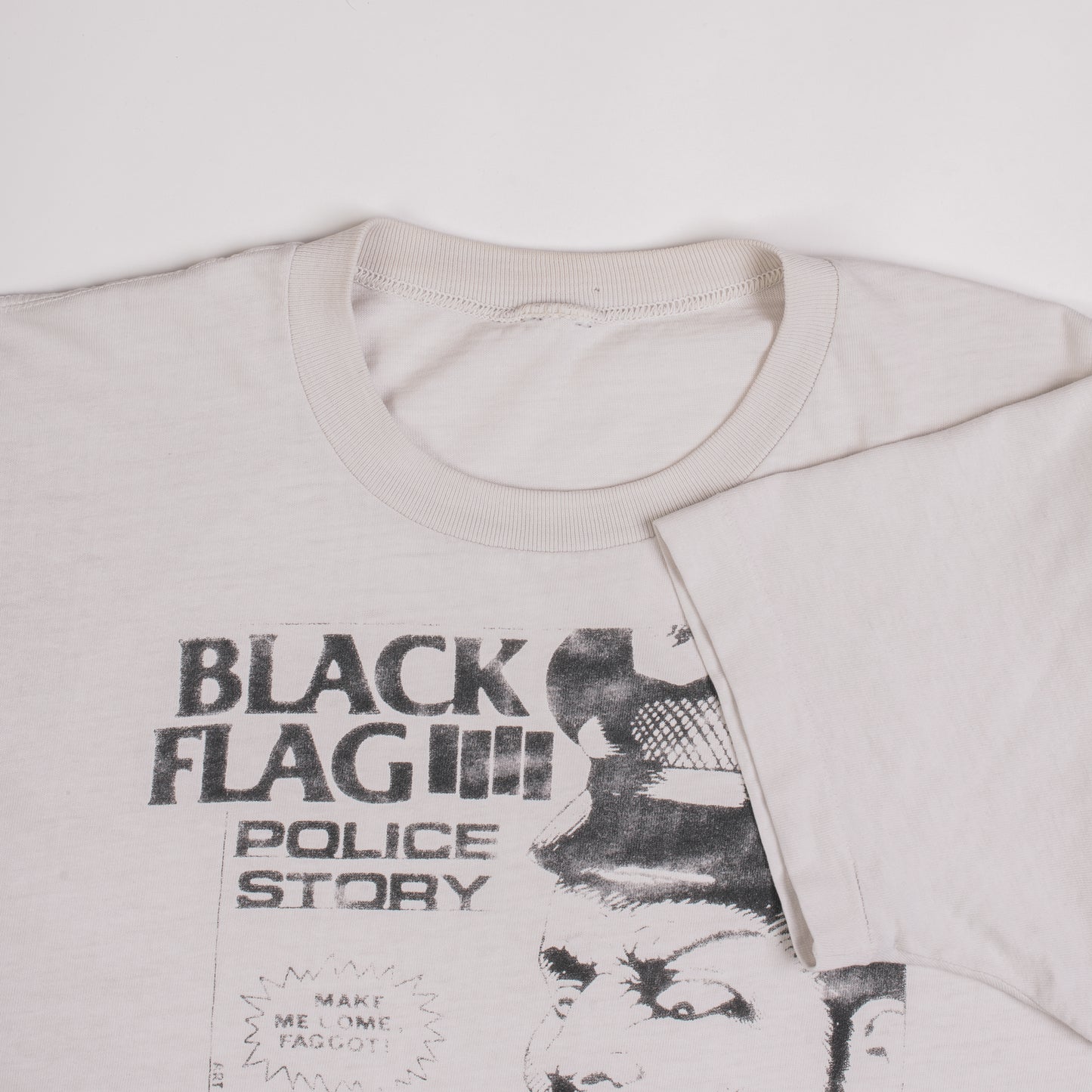 black flag police story t shirt