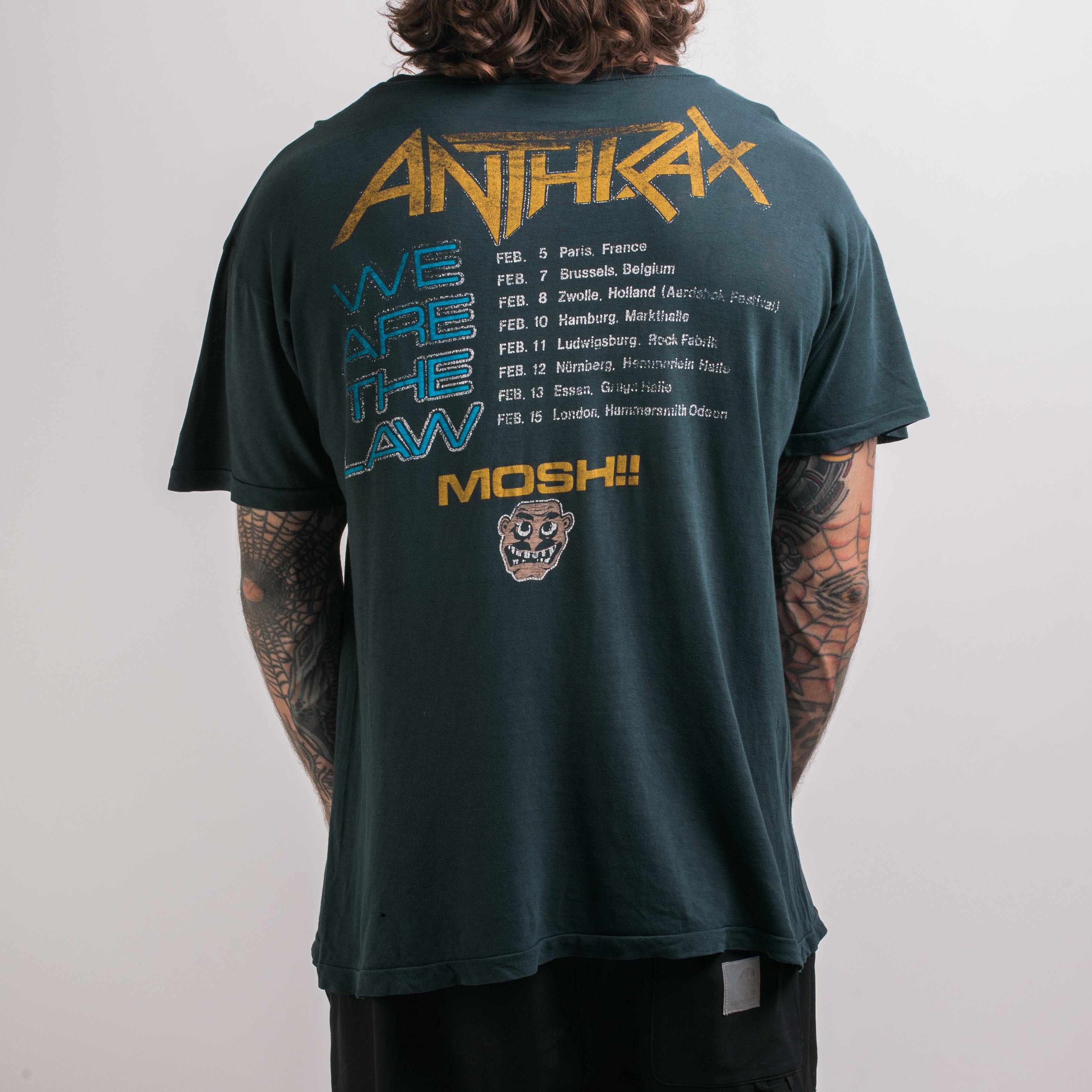 Vintage 80’s Anthrax We Are The Law Tour T-Shirt