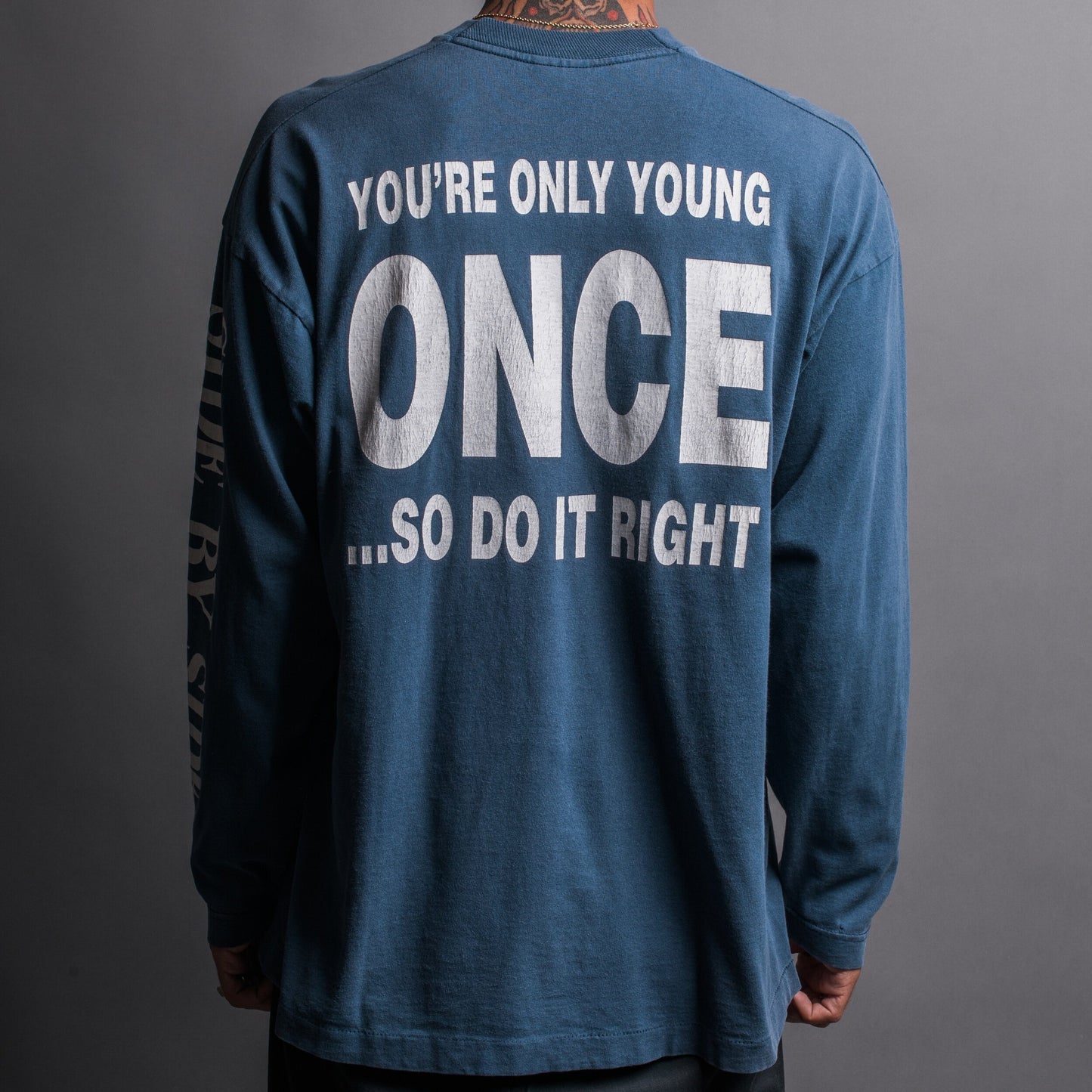 Vintage 90’s Side By Side You Only Young Once Longsleeve