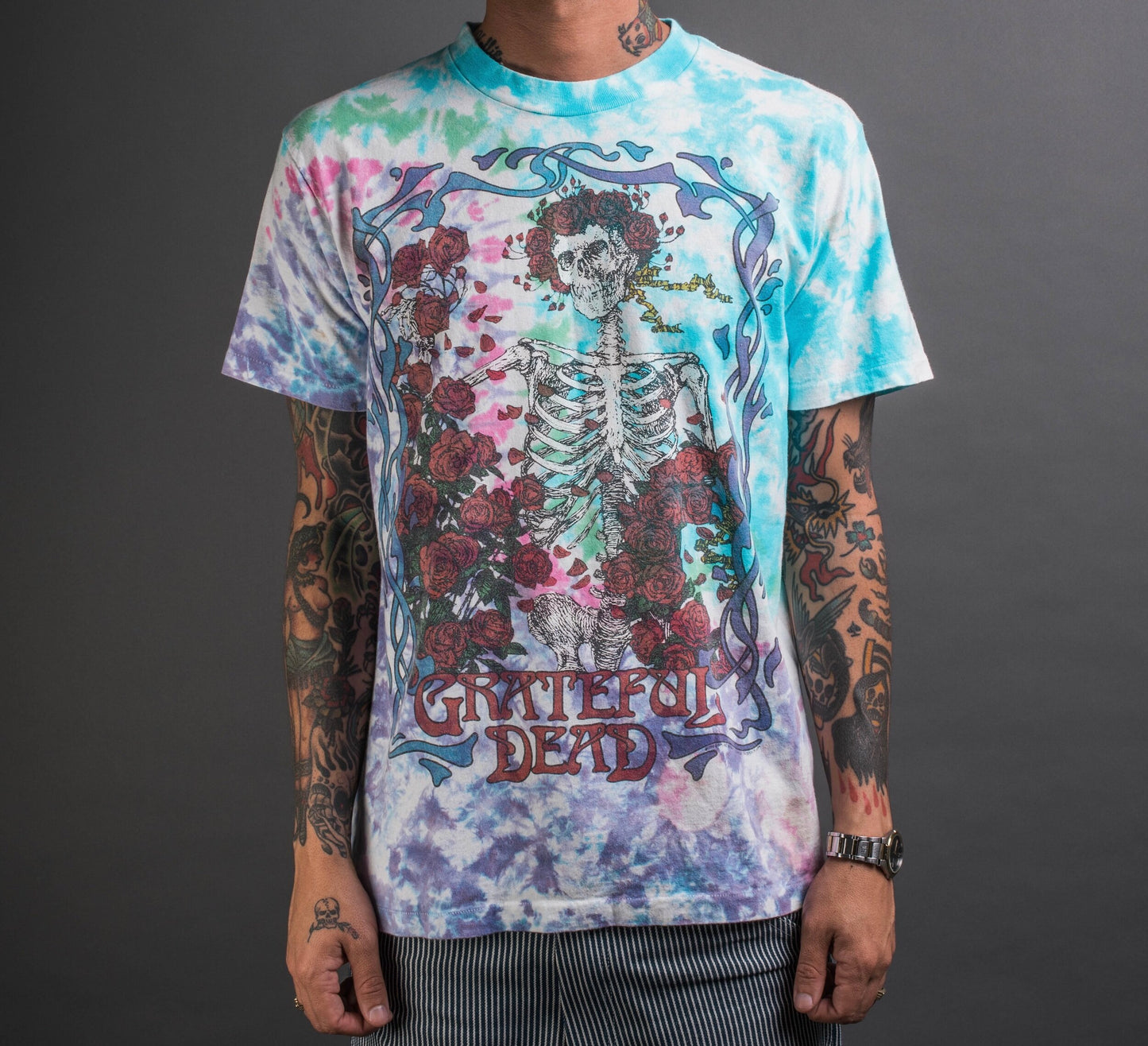 Vintage 1990 Grateful Dead 25 Years Dead Anniversary Tie DyeT-Shirt